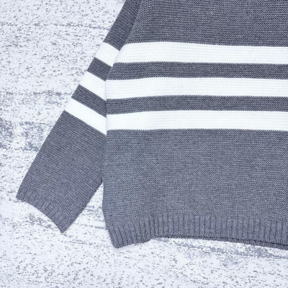 Autu Border Knit Crew Neck Sweater - Picture 3 of 5